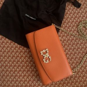 Dolce and Gabanna Crystal Embellished Logo